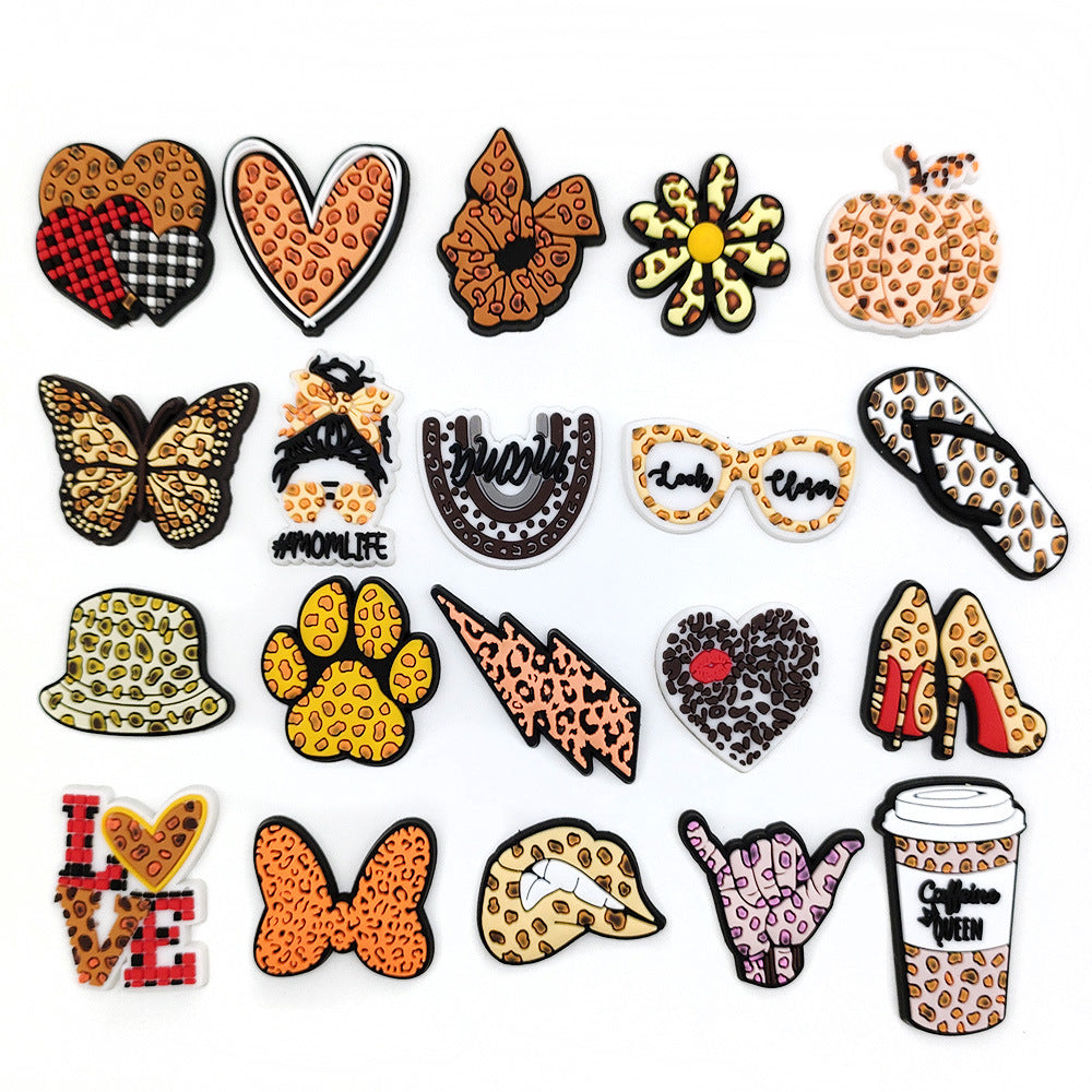 20pc Leopard Charms