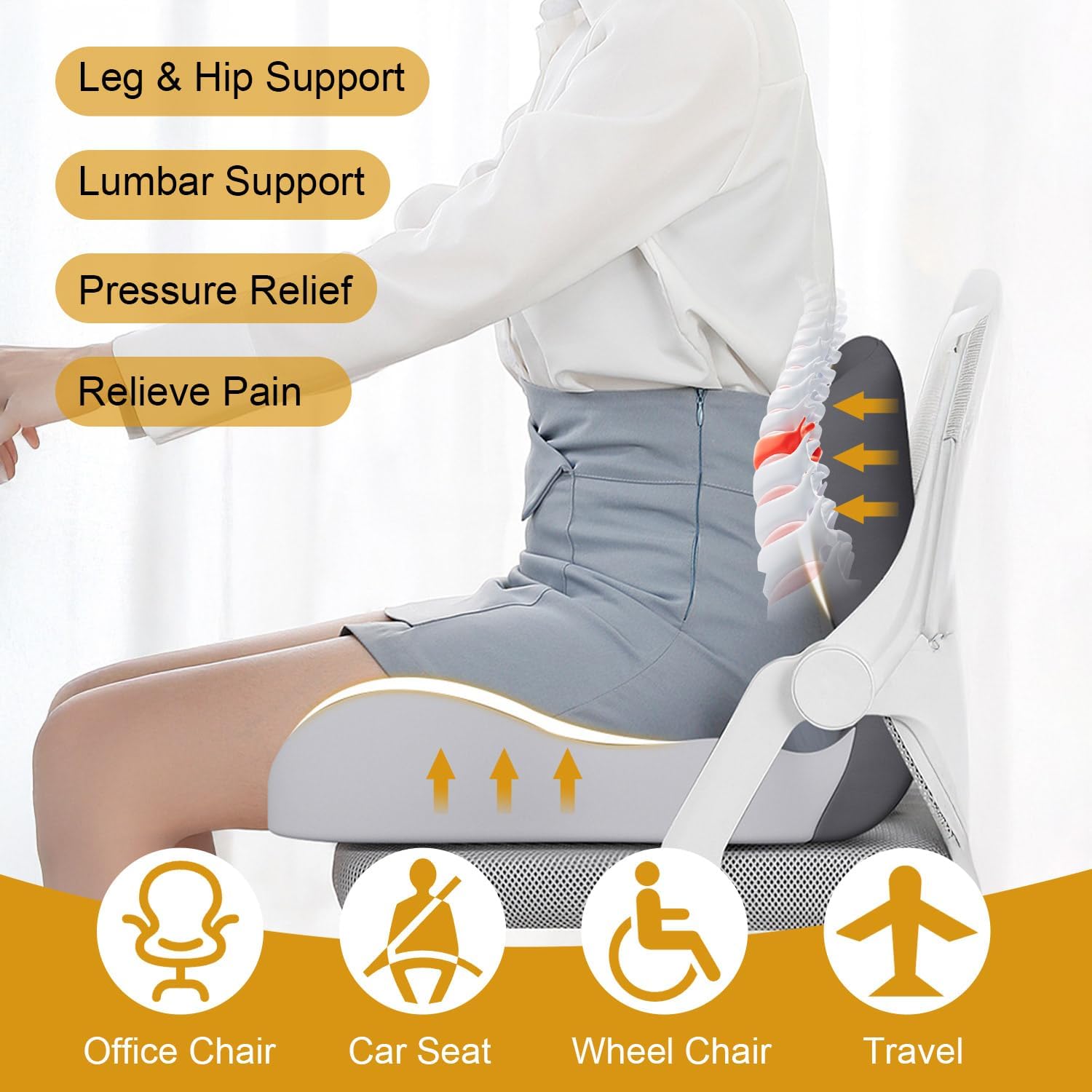 CurveComfort™ - Pressure-Free Comfort for Your Spine and Seat