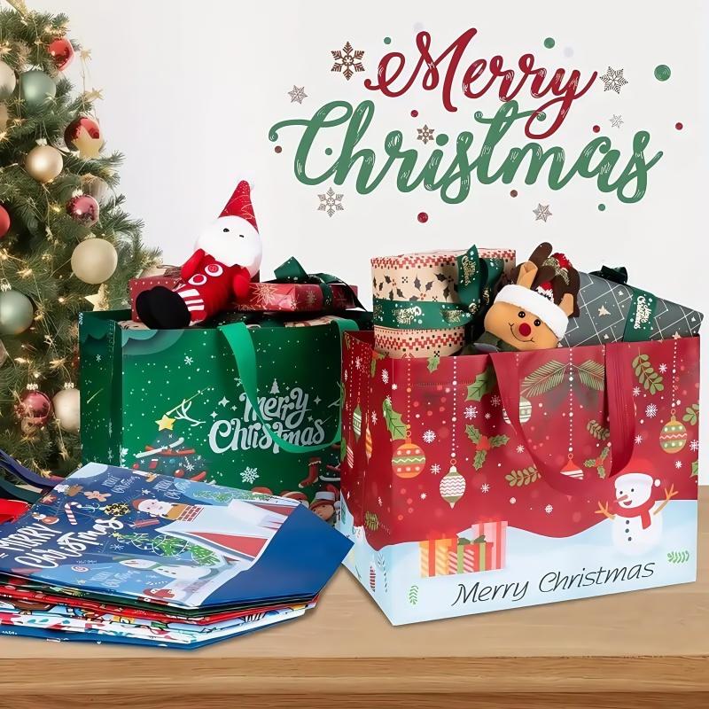 ChristmasReady™: 16PCS Christmas Gift Bags With Assorted Patterns